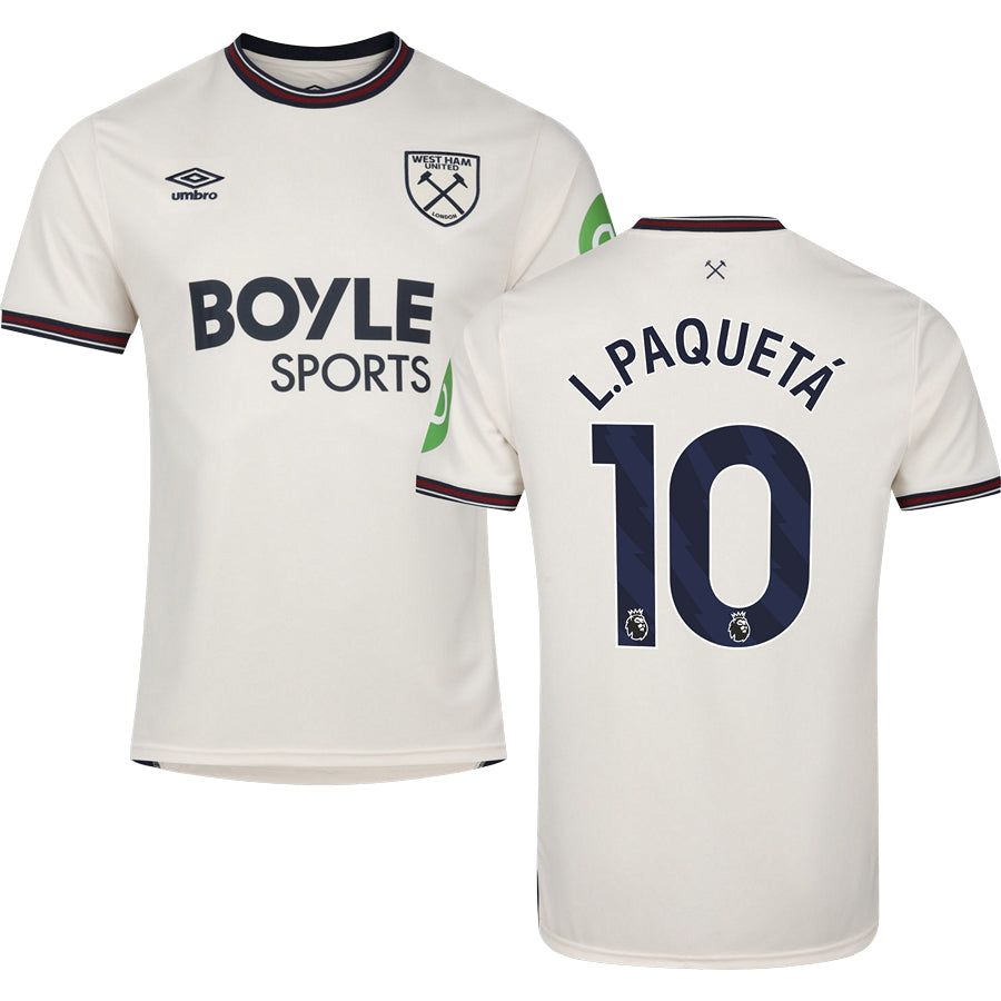 West Ham United FC Away Jersey 2025/26 Adults-Footzilla