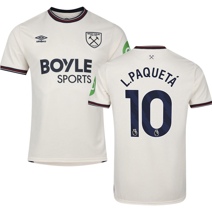 West Ham United FC Away Jersey 2025/26 Adults-Footzilla