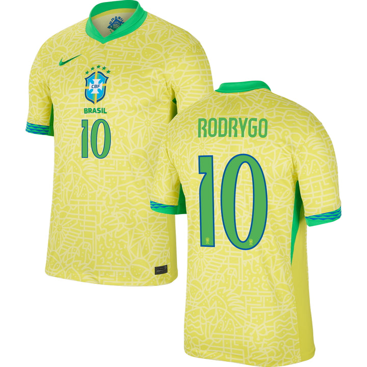 Brazil Home Stadium Jersey 2024 Adults COPA AMERICA-Footzilla