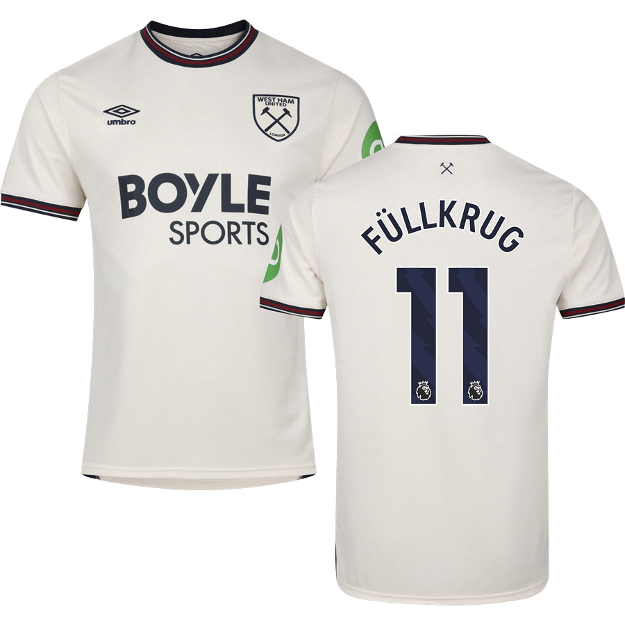 West Ham United FC Away Jersey 2025/26 Adults-Footzilla