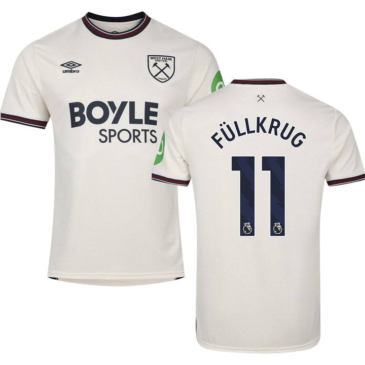 West Ham United FC Away Jersey 2025/26 Adults-Footzilla