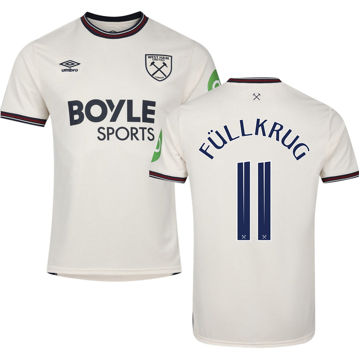 West Ham United FC Away Jersey 2025/26 Adults-Footzilla