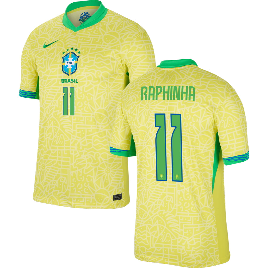Brazil Home Stadium Jersey 2024 Adults COPA AMERICA-Footzilla
