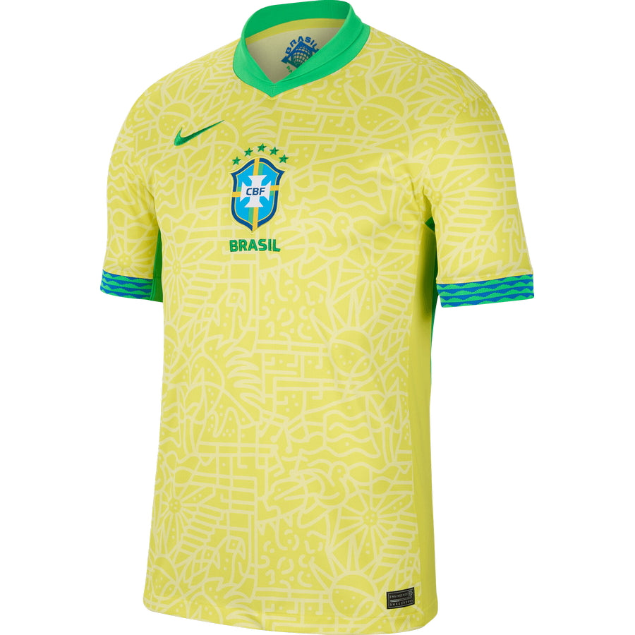 Brazil Home Stadium Jersey 2024 Adults COPA AMERICA-Footzilla