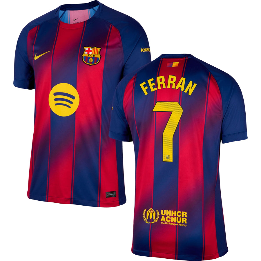 Barcelona FC Home #7 FERRAN Jersey 2025/26 | Footzilla