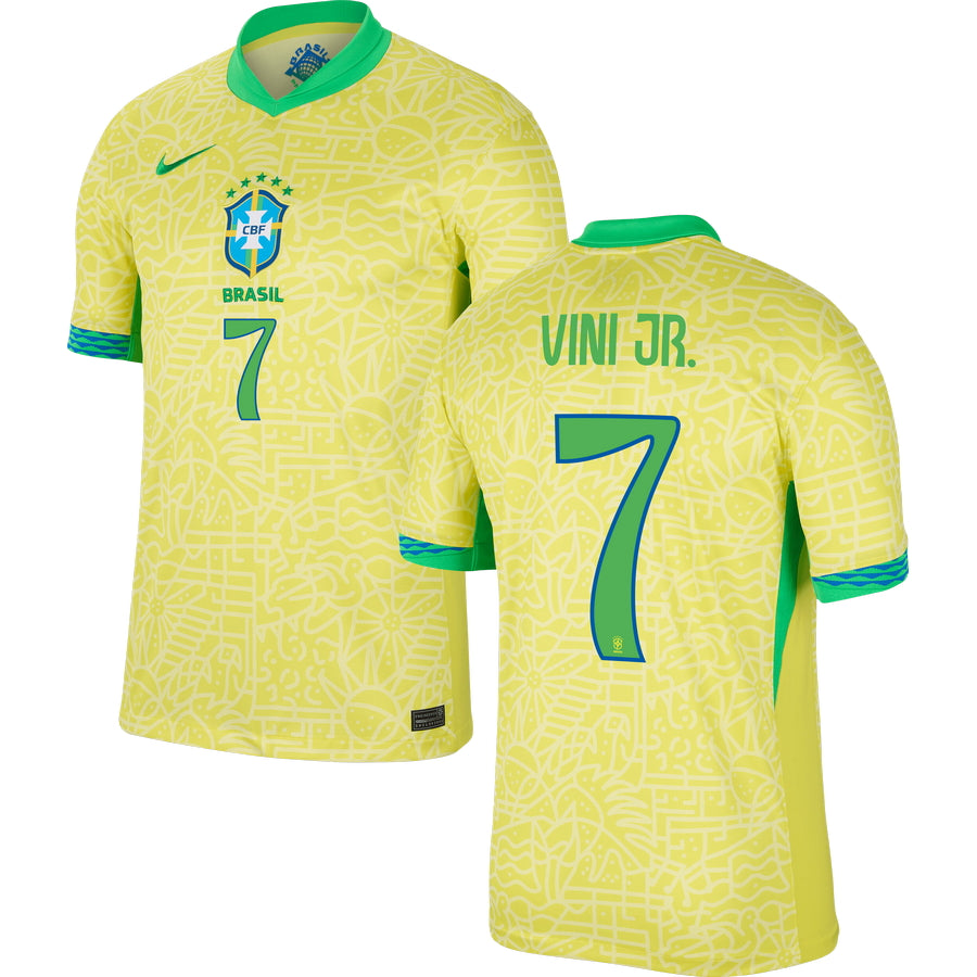 Brazil Home Stadium Jersey 2024 Adults COPA AMERICA-Footzilla