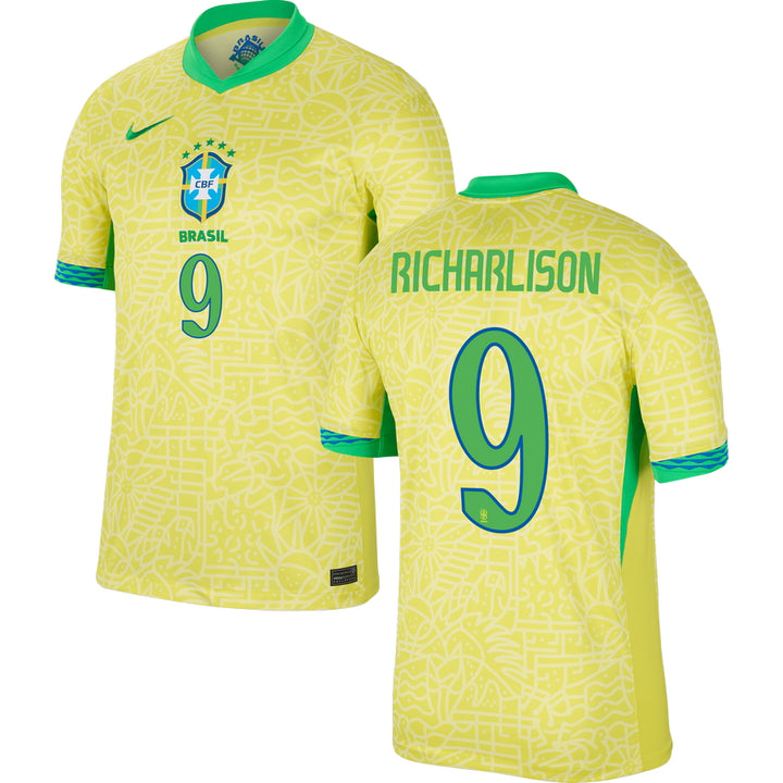 Brazil Home Stadium Jersey 2024 Adults COPA AMERICA-Footzilla