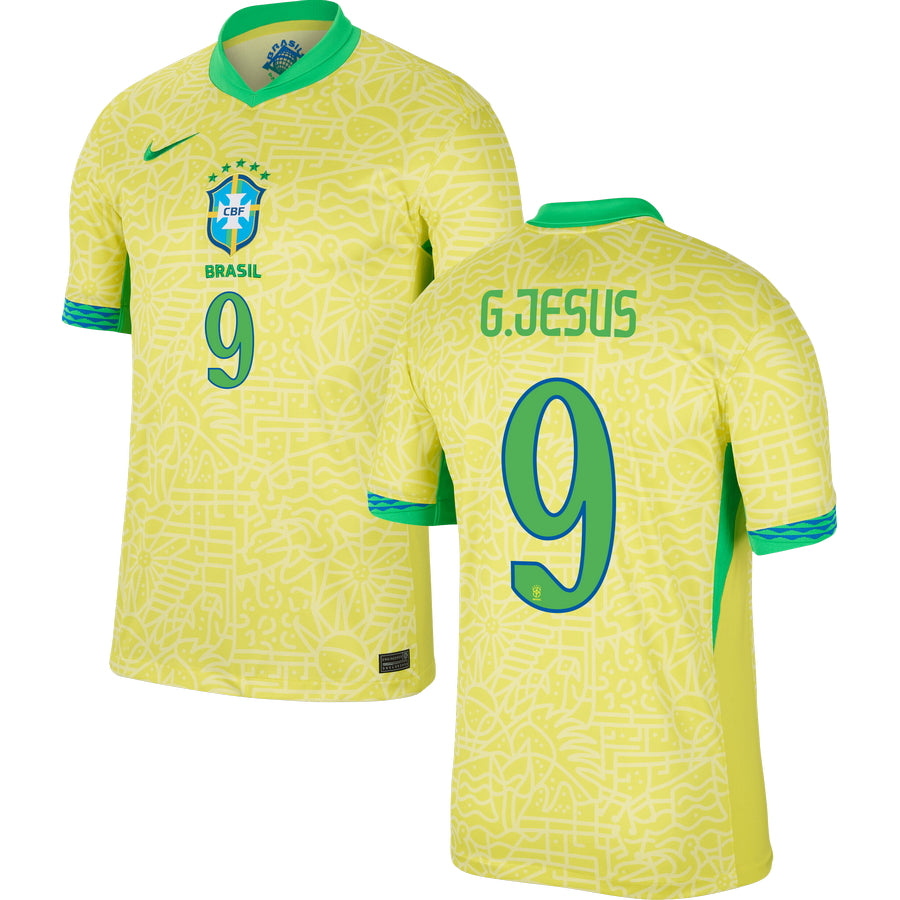 Brazil Home Stadium Jersey 2024 Adults COPA AMERICA-Footzilla