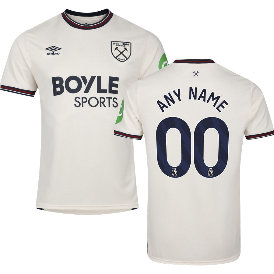 West Ham United FC Away Jersey 2025/26 Adults-Footzilla