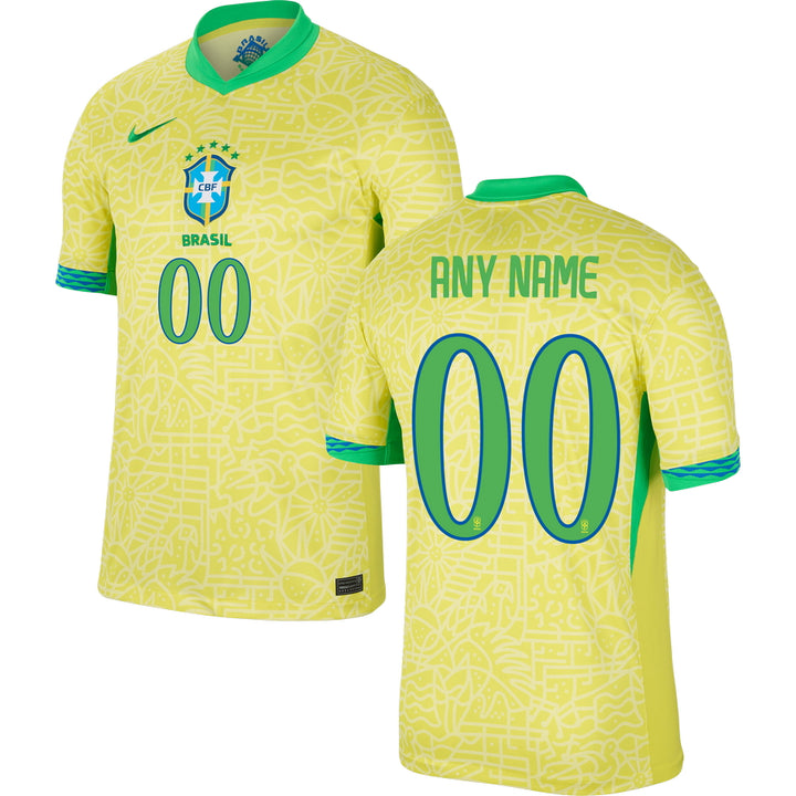 Brazil Home Stadium Jersey 2024 Adults COPA AMERICA-Footzilla