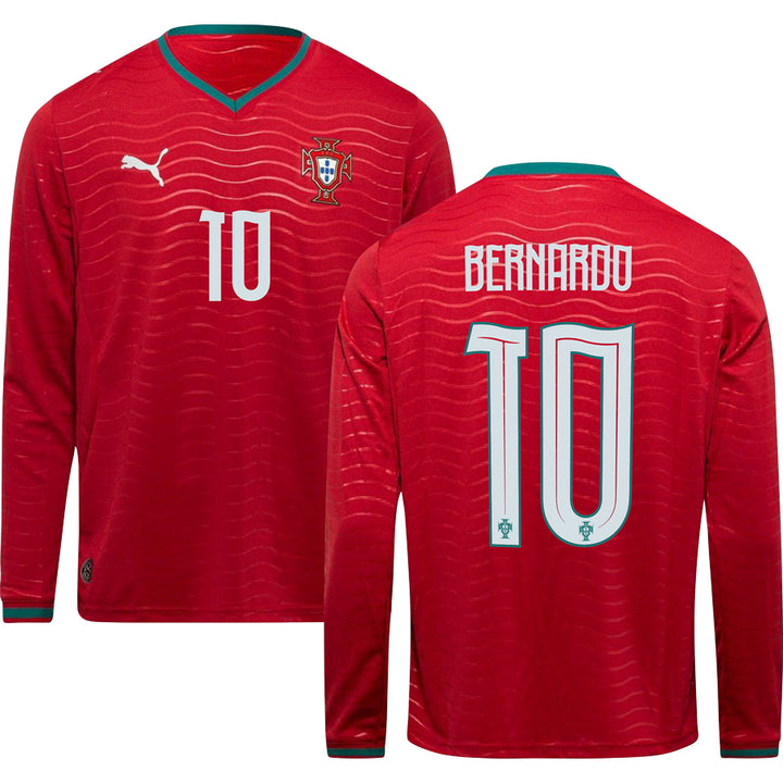 Portugal World Cup 2026 Home Replica Long Sleeve Jersey Adults