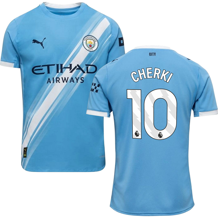 Manchester City Home #10 CHERKI Jersey 2025/26 Adults-Footzilla