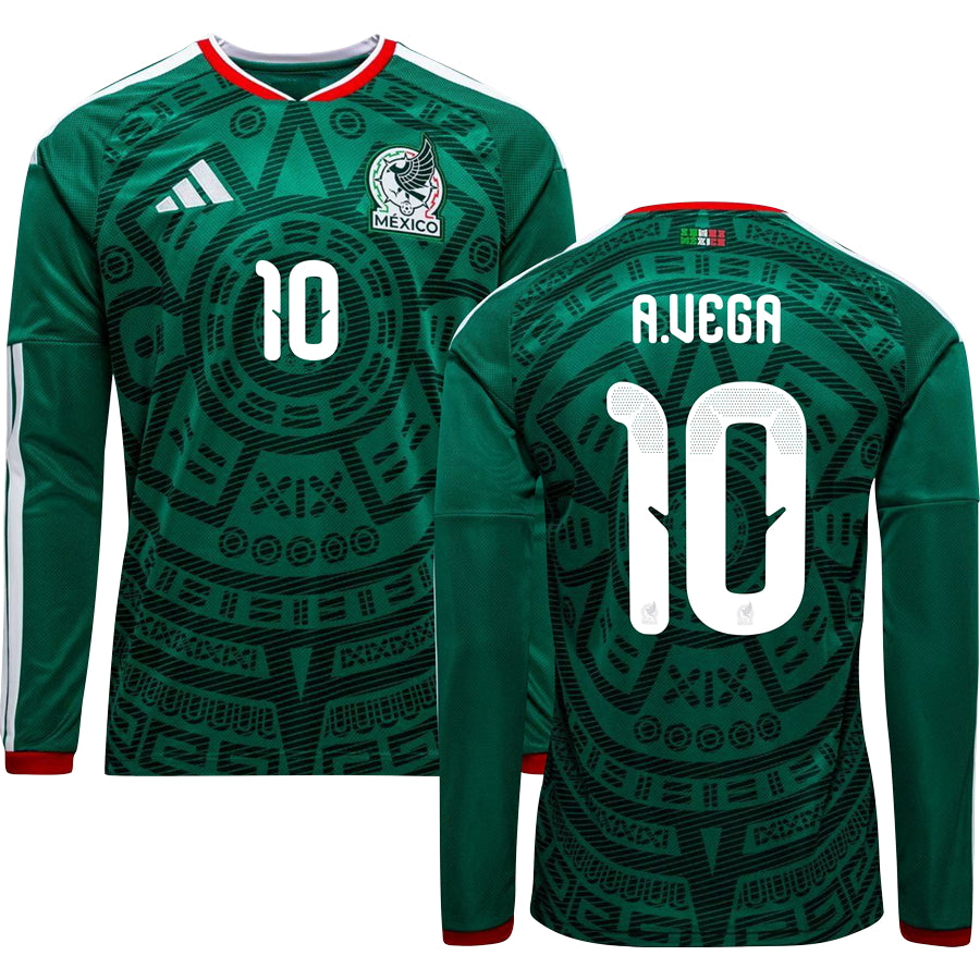Mexico World Cup 2026 Home Long Sleeve Replica Jersey Adults