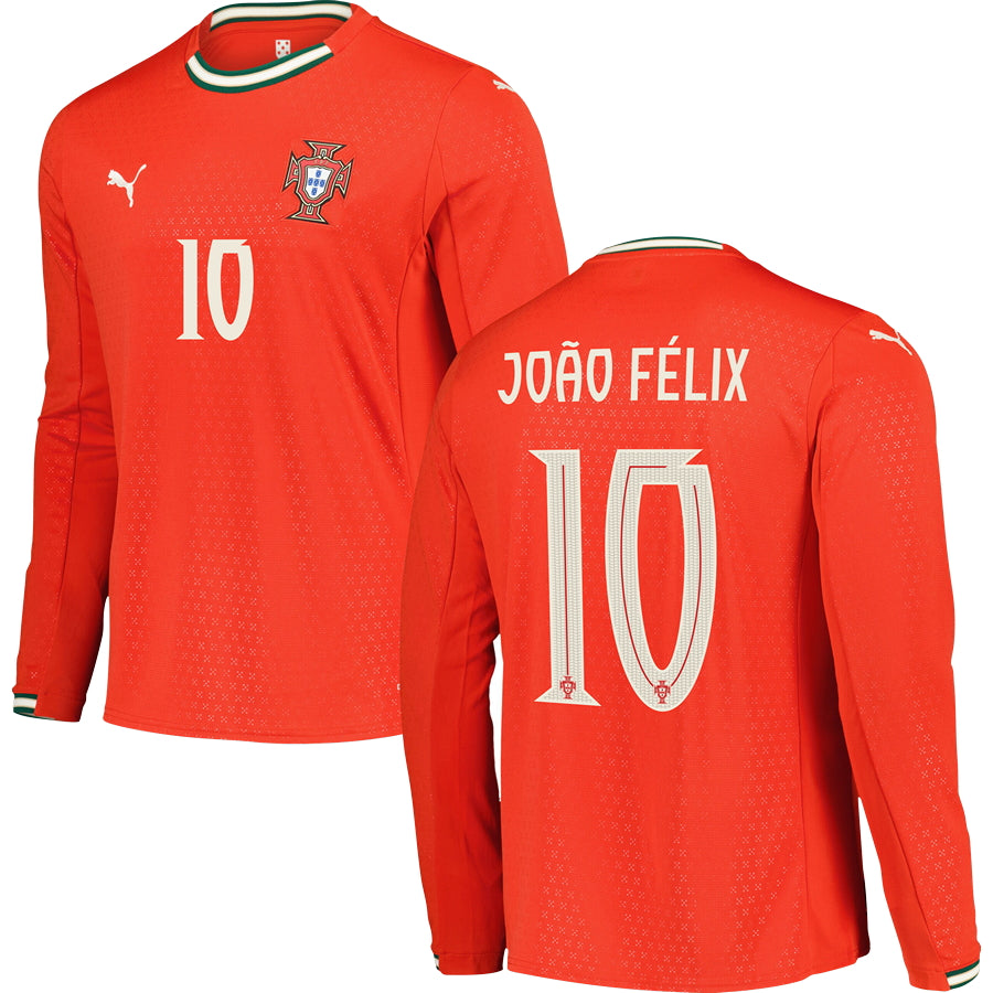 Portugal Home Long Sleeve Jersey 2025 Adults