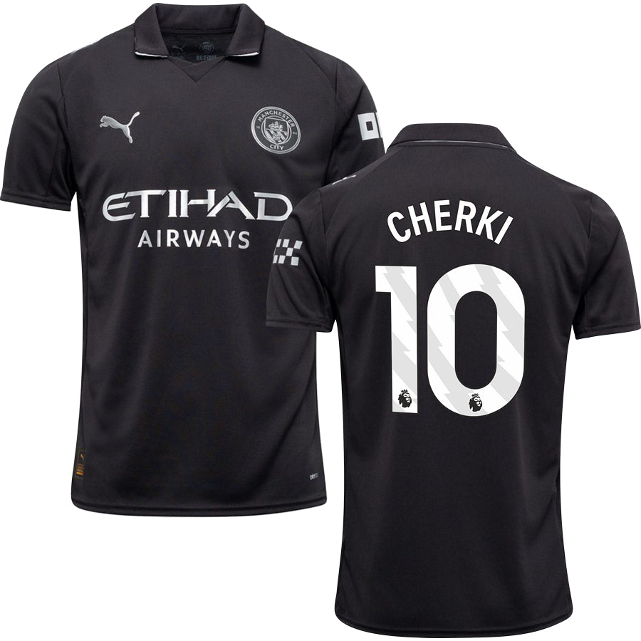 Manchester City Away #10 CHERKI Jersey 2025/26 Adults-Footzilla