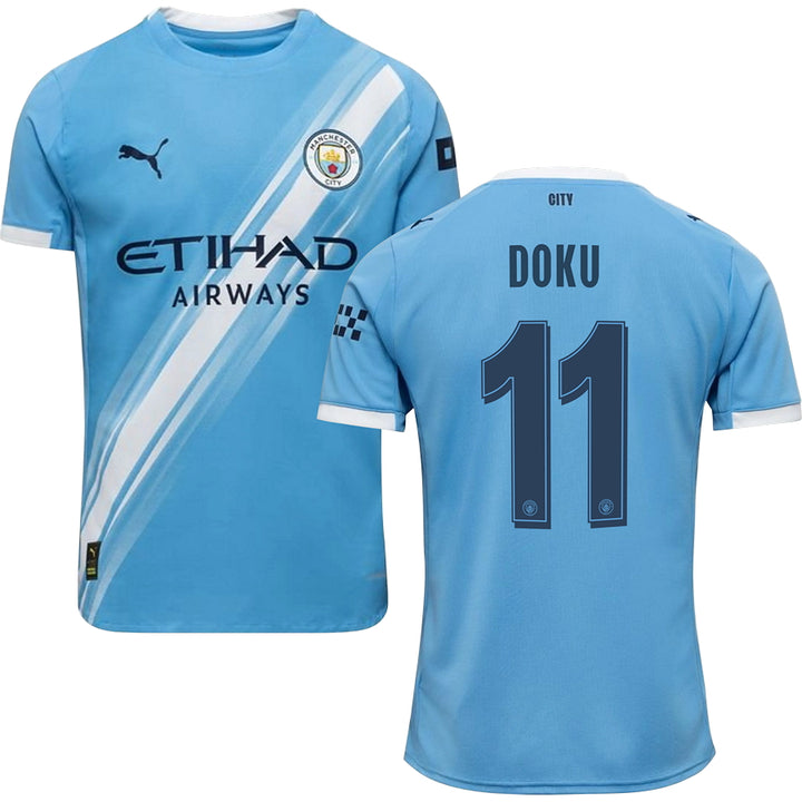 Manchester City Home Jersey Stadium 2025/26 Adults-Footzilla