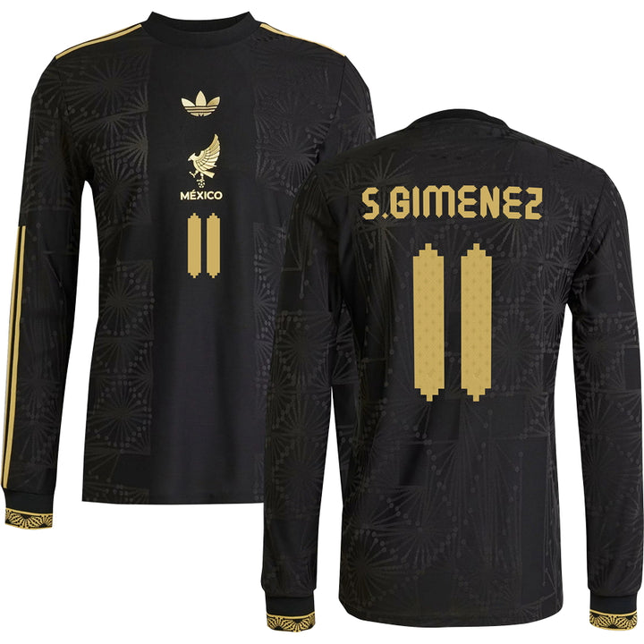 Mexico Gold Long Sleeve Jersey 2025 Adults