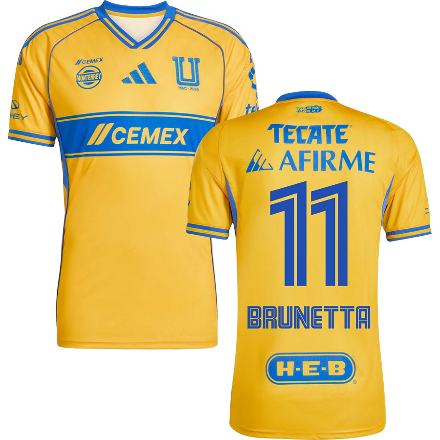 Tigres UANL Home Jersey 2025/26 Adults