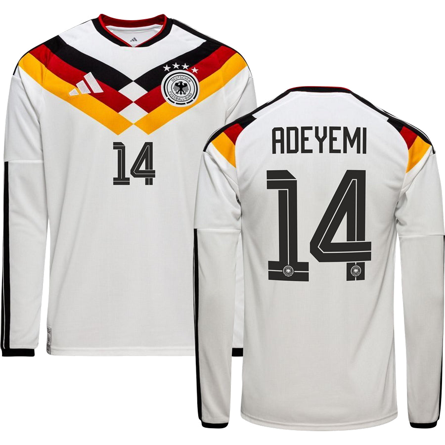 Germany World Cup 2026 Home Long Sleeve Jersey Adults
