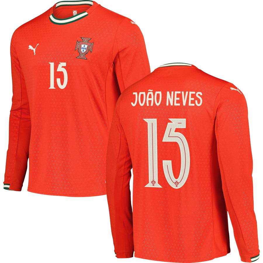 Portugal Home Long Sleeve Jersey 2025 Adults