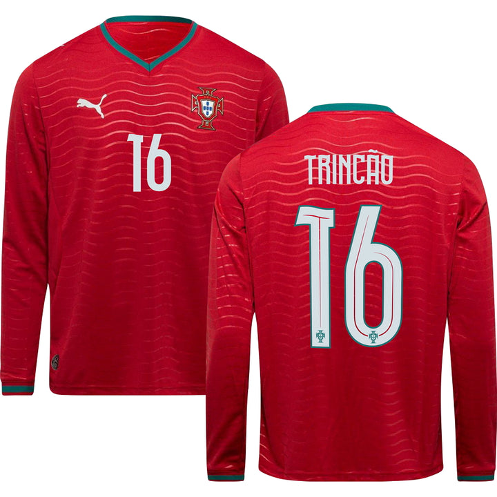 Portugal World Cup 2026 Home Replica Long Sleeve Jersey Adults