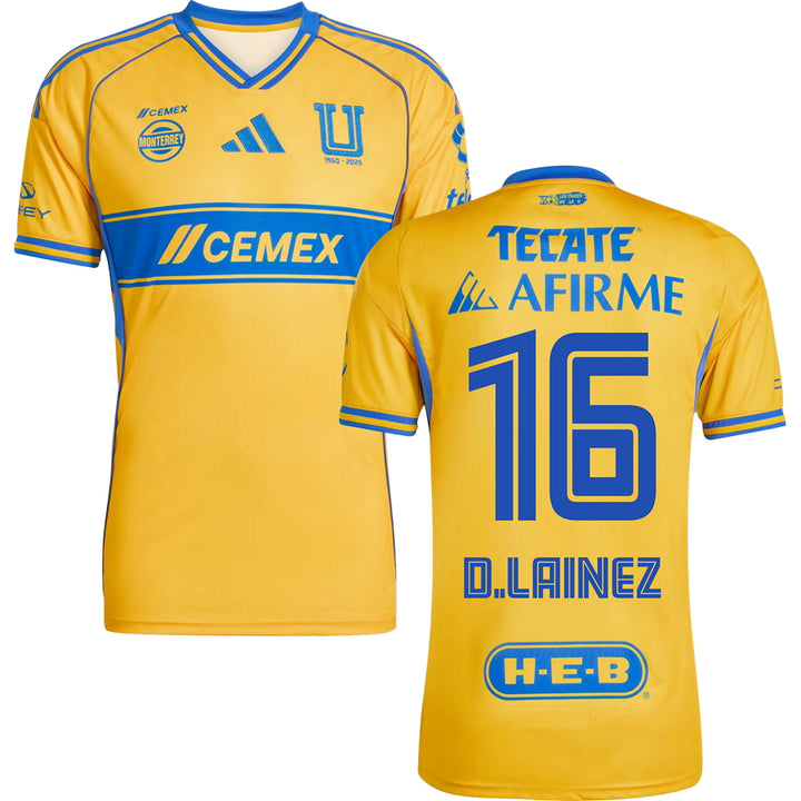 Tigres UANL Home Jersey 2025/26 Adults