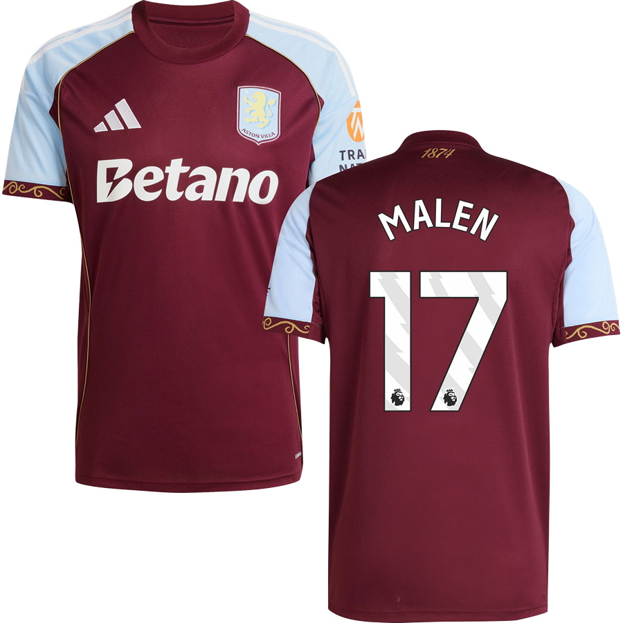Aston Villa FC Home Jersey 2025/26 Adults-Footzilla
