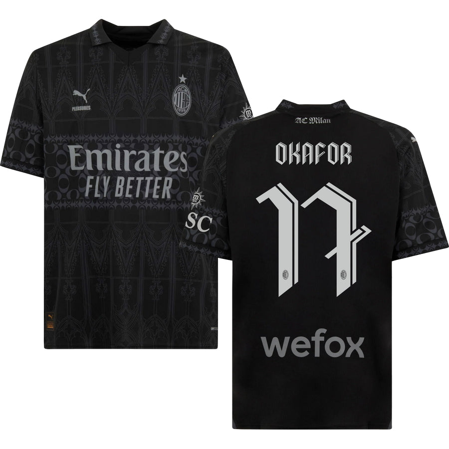 Milan AC x Pleasures Dark Version Jersey 2023/24 Men`s