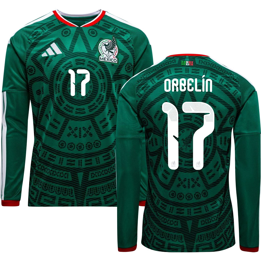 Mexico World Cup 2026 Home Long Sleeve Replica Jersey Adults
