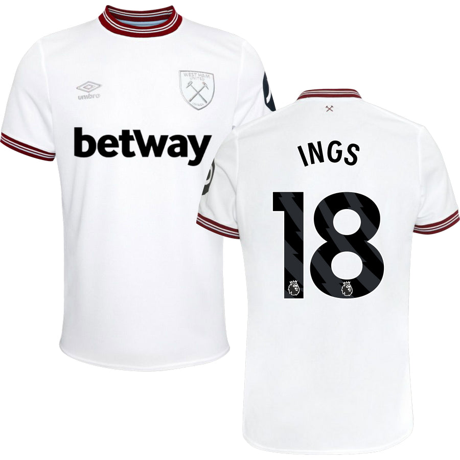 West Ham United FC Away Stadium Jersey 2023/24 Men`s