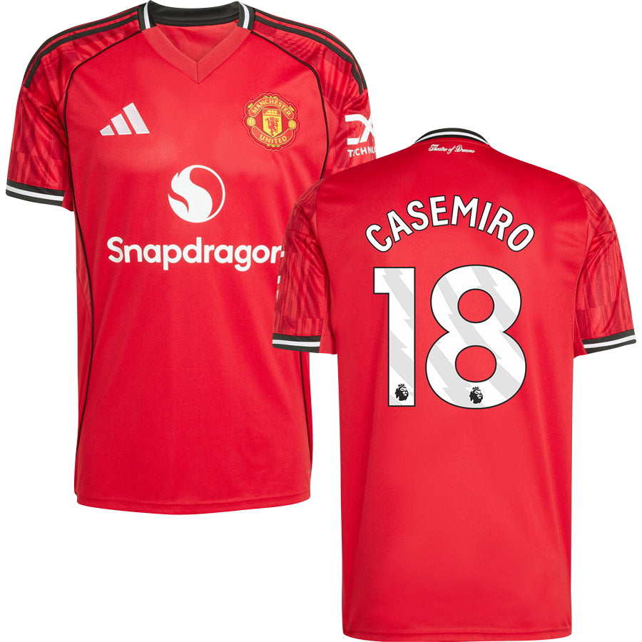 Manchester United #18 CASEMIRO Home Jersey 2025/26 Adults