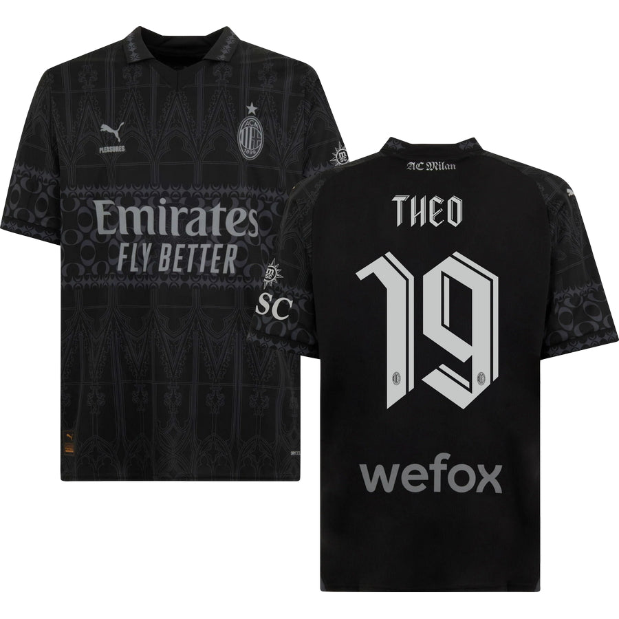 Milan AC x Pleasures Dark Version Jersey 2023/24 Men`s