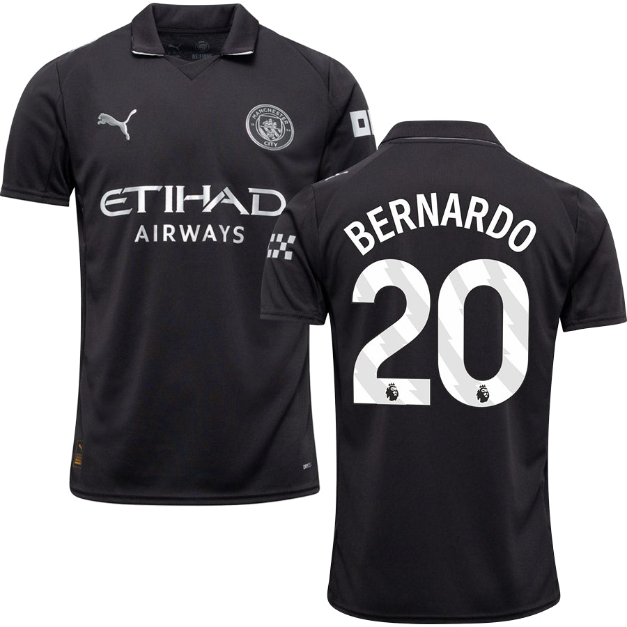 Manchester City Away #20 BERNARDO Jersey 2025/26 Adults-Footzilla
