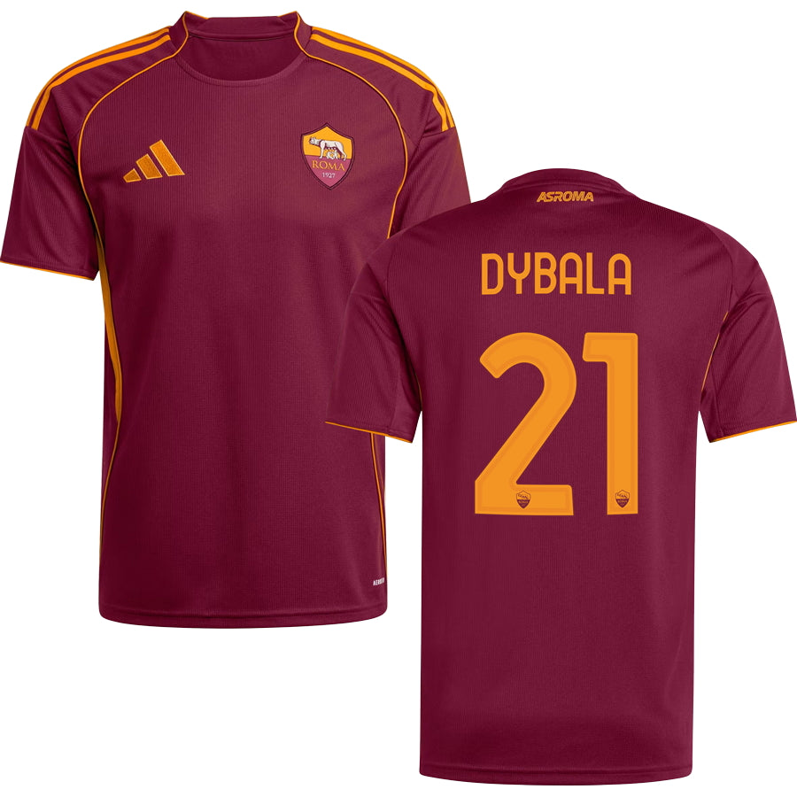 Roma AS Home Jersey 2025/26 Adults-Footzilla