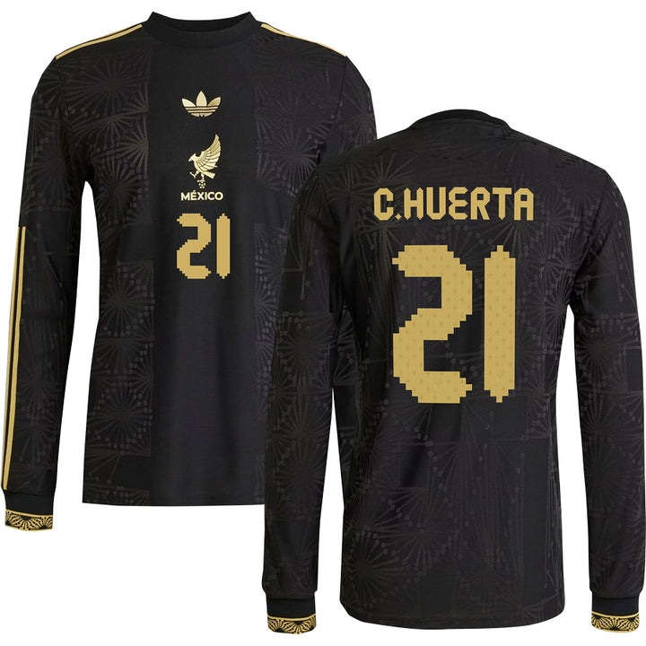 Mexico Gold Long Sleeve Jersey 2025 Adults