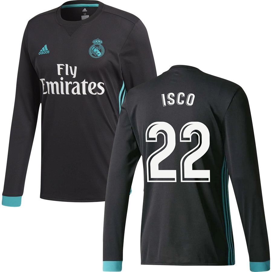 Real Madrid Away Jersey 2017/18 Long Sleeve | Footzilla