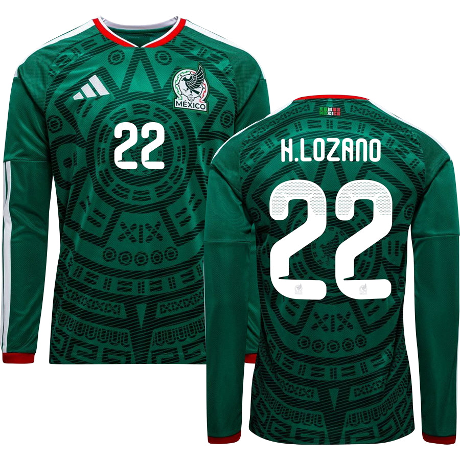 Mexico World Cup 2026 Home Long Sleeve Replica Jersey Adults