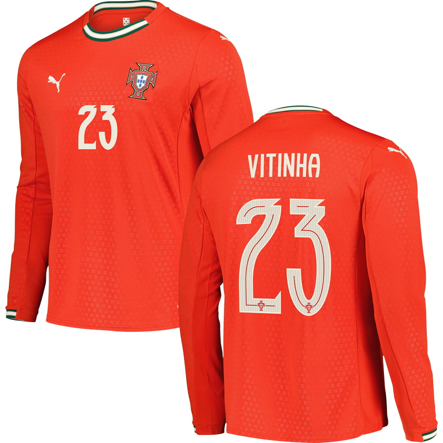 Portugal Home Long Sleeve Jersey 2025 Adults