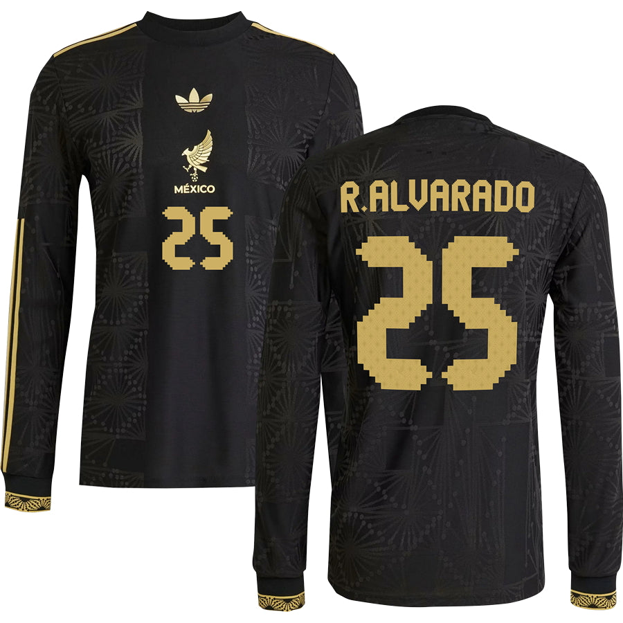 Mexico Gold Long Sleeve Jersey 2025 Adults