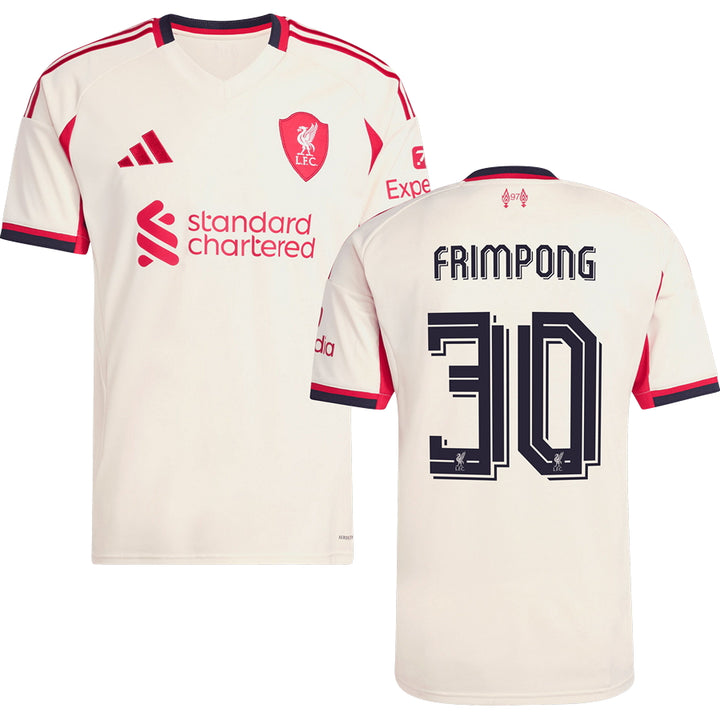 Liverpool Away #30 FRIMPONG Jersey 2025/26 Adults