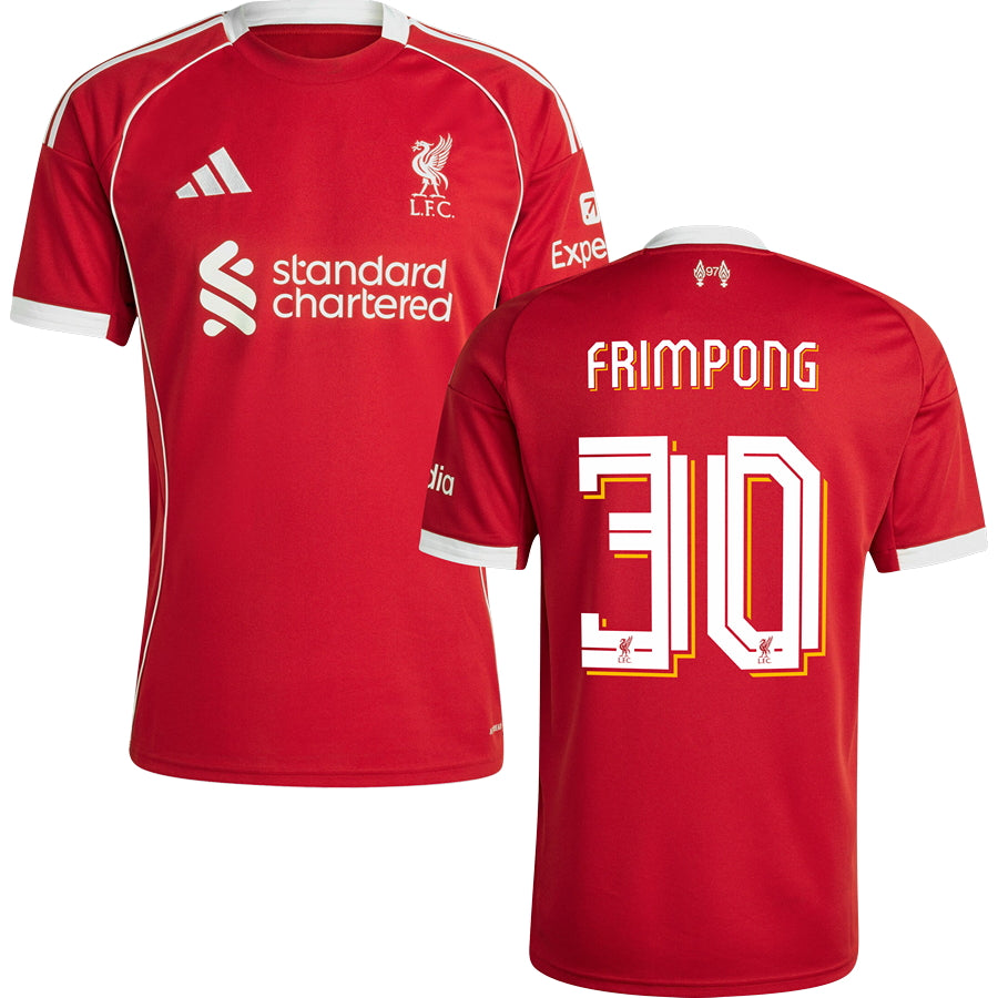 Liverpool Home #30 FRIMPONG Jersey 2025/26 Adults