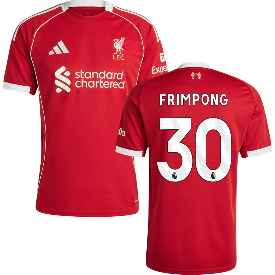 Liverpool Home #30 FRIMPONG Jersey 2025/26 Adults