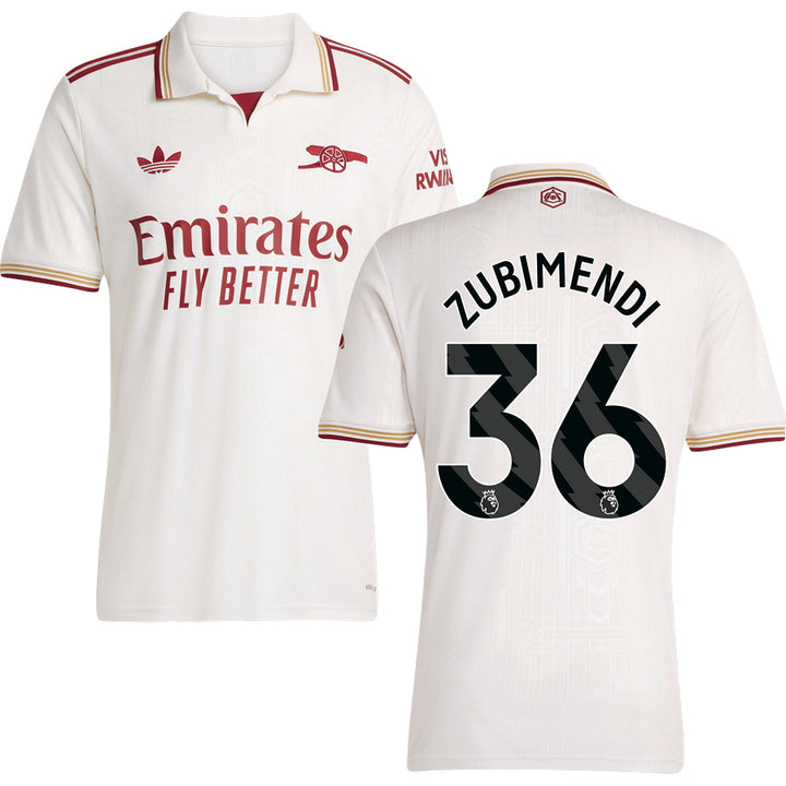 Arsenal Third Jersey #36 ZUBIMENDI 2025/26 Adults