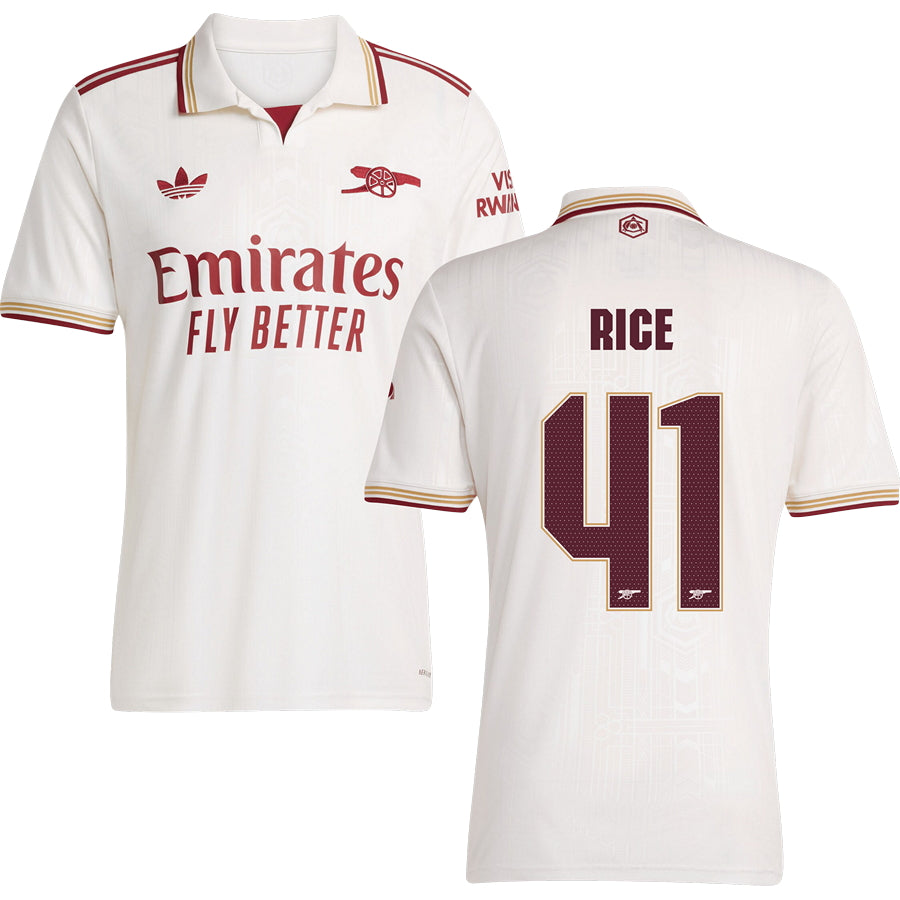Arsenal Third Jersey 2025/26 #41 Rice Adults | Footzilla