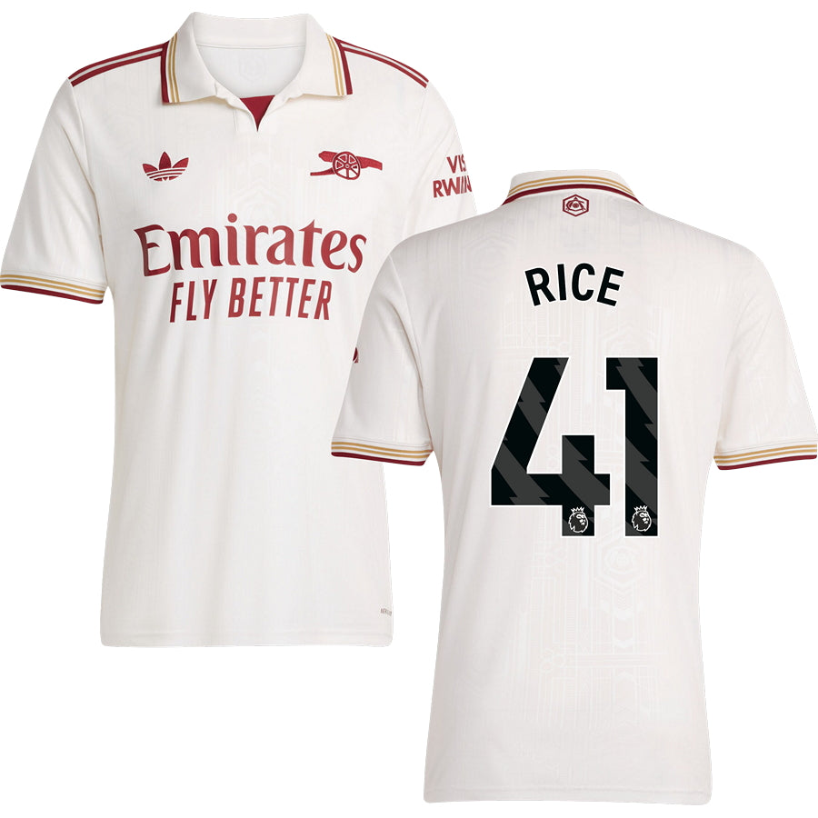 Arsenal Third Jersey #41 RICE 2025/26 Adults