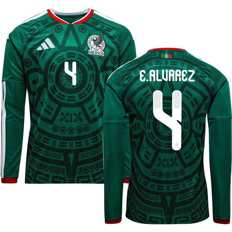 Mexico World Cup 2026 Home Long Sleeve Replica Jersey Adults