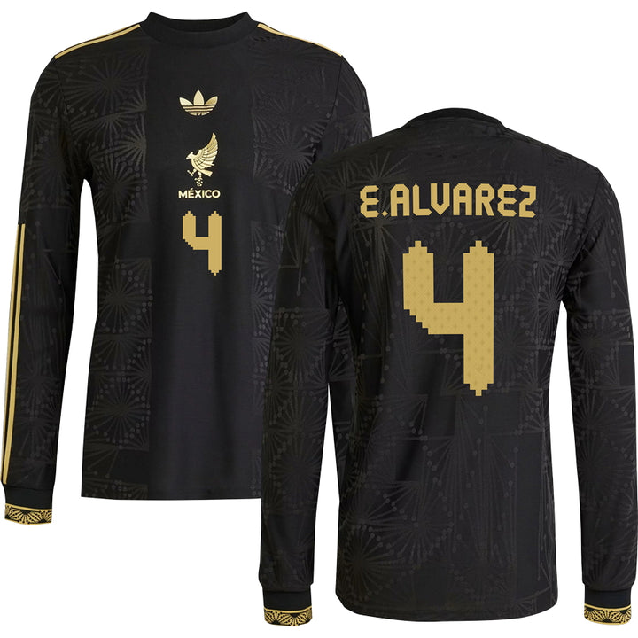 Mexico Gold Long Sleeve Jersey 2025 Adults