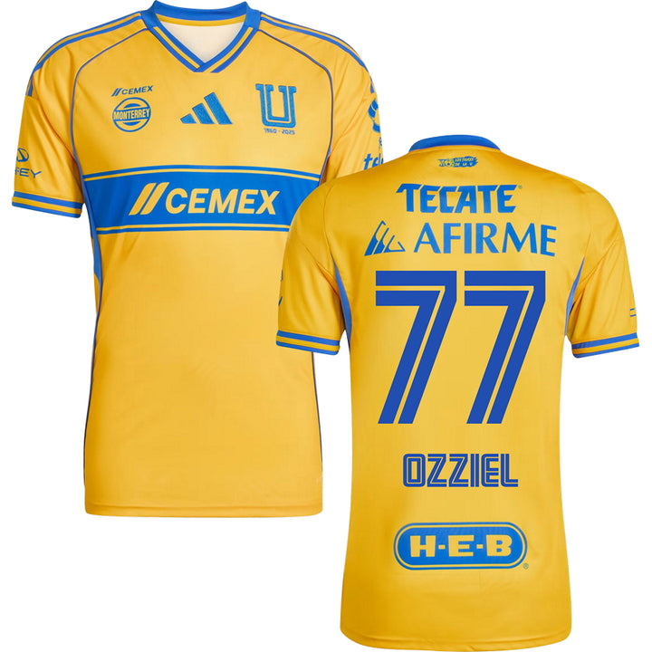 Tigres UANL Home Jersey 2025/26 Adults