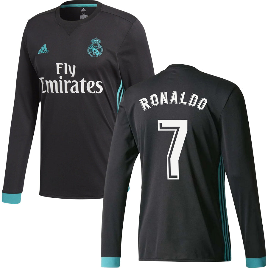 【正規17-18 Real Madrid  L/S BALE #11】 Real Madrid Away Jersey 2017/18 Long Sleeve | Footzilla