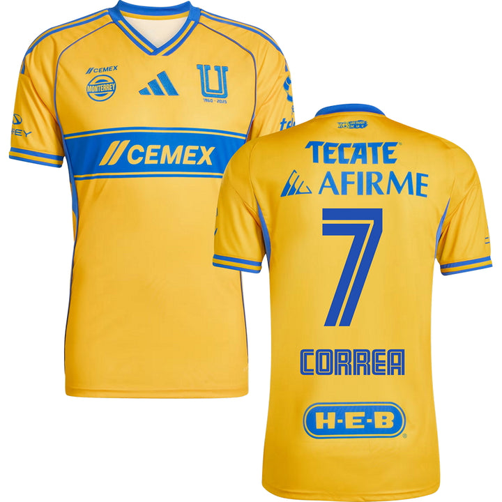 Tigres UANL Home Jersey 2025/26 Adults